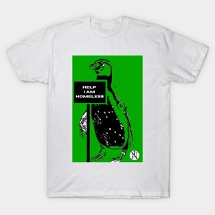 Homeless penguin, environmental protection T-Shirt